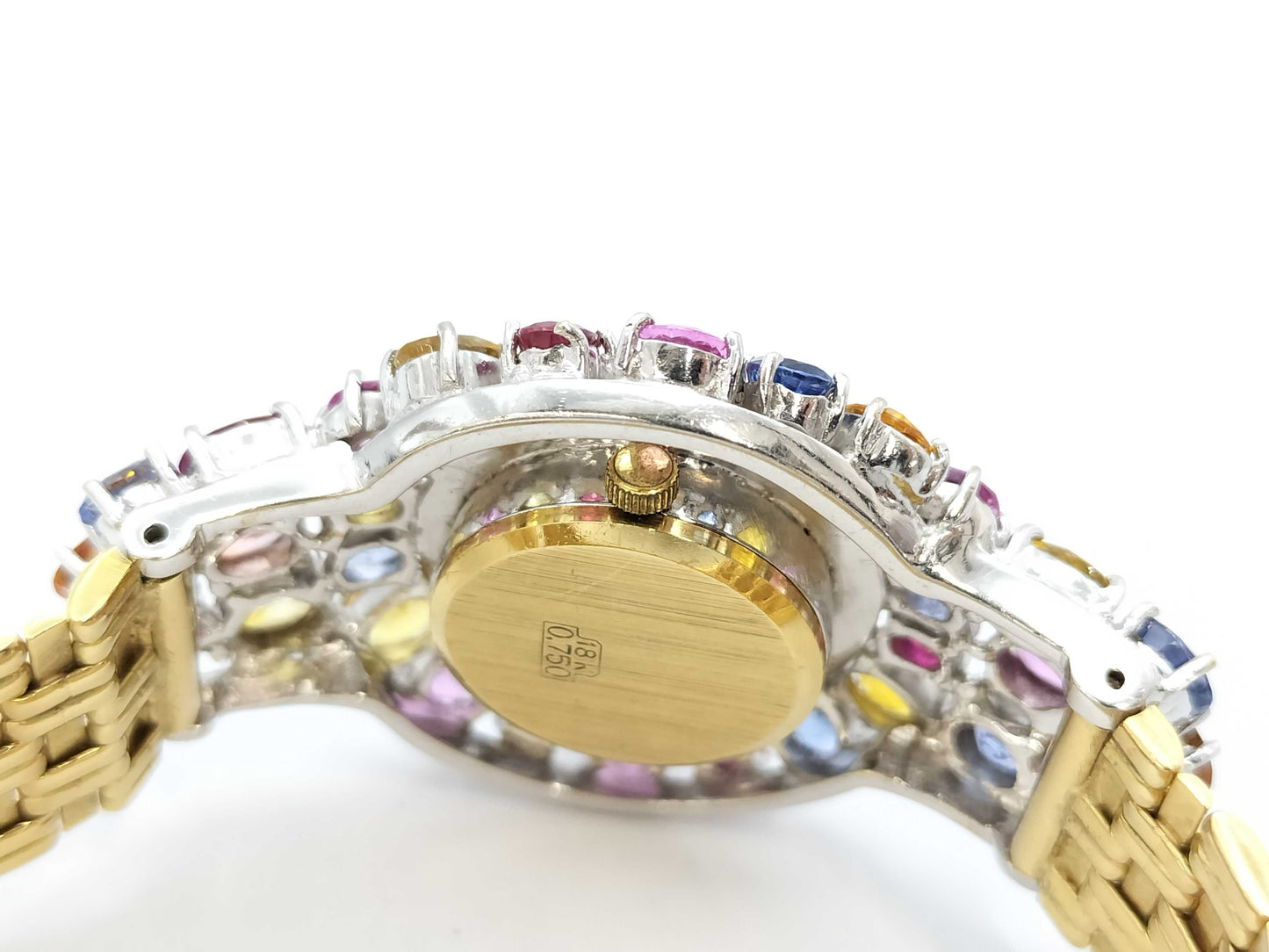 CHESS Hand-Wound Watch, Sapphire, Diamond, 18K Gold, 57.4g, Other Accessories