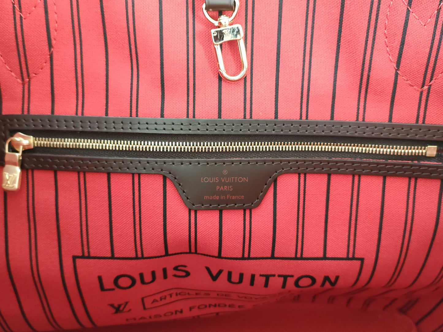 LOUIS VUITTON RFID Unverifiable FL3184 Damier N51105 Neverfull MM Tote Bag