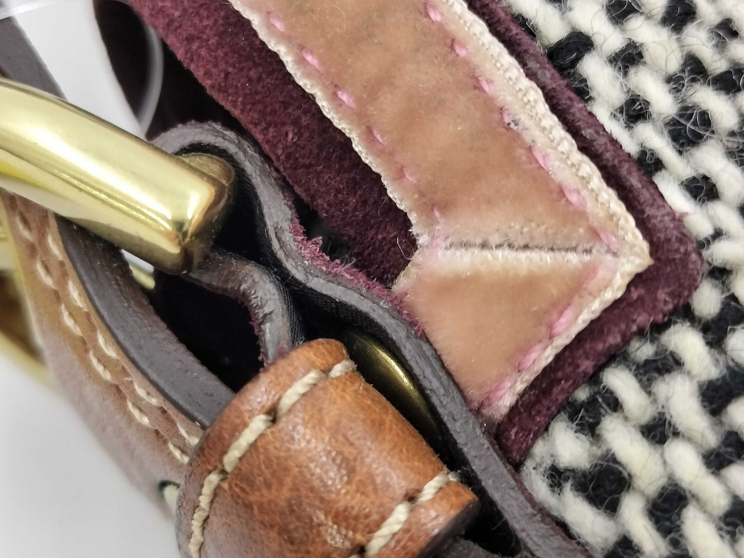 COACH Soho Tweed Demi Flap Bag C052-8F01 Limited Edition Velour Handbag