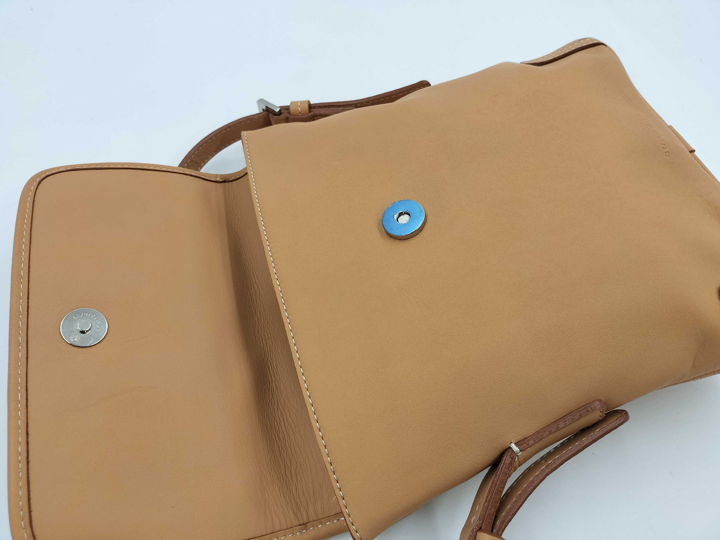 BURBERRY Nappa Leather Nova Check Leather Shoulder Bag