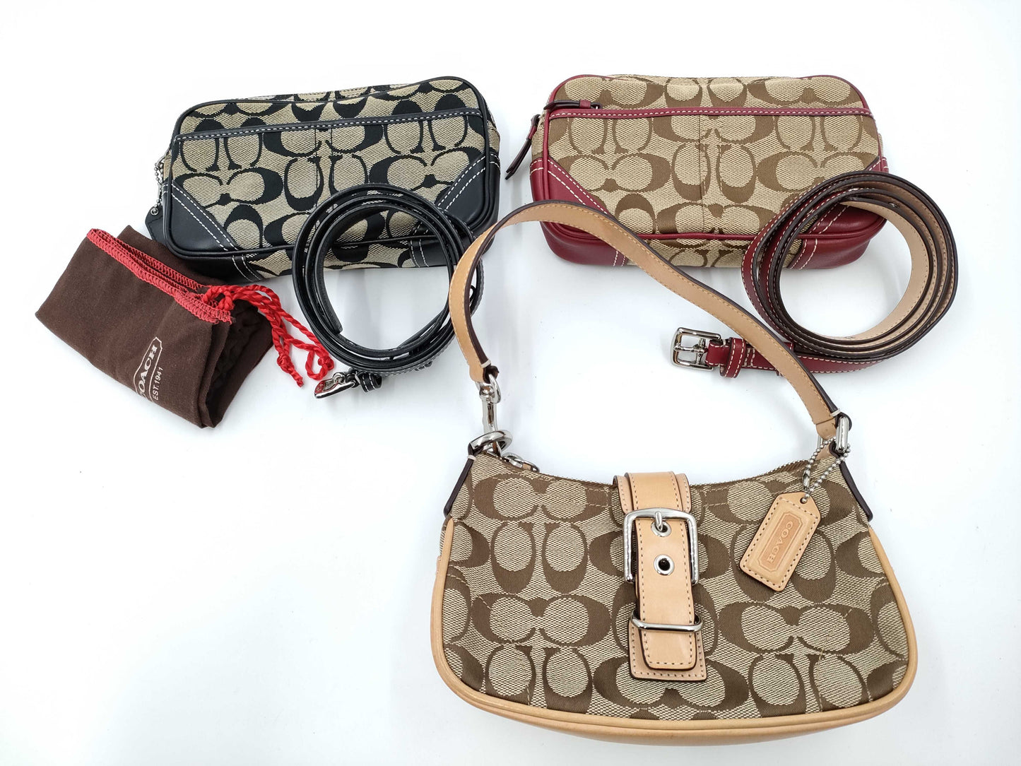 COACH Signature Mini Shoulder Handbags