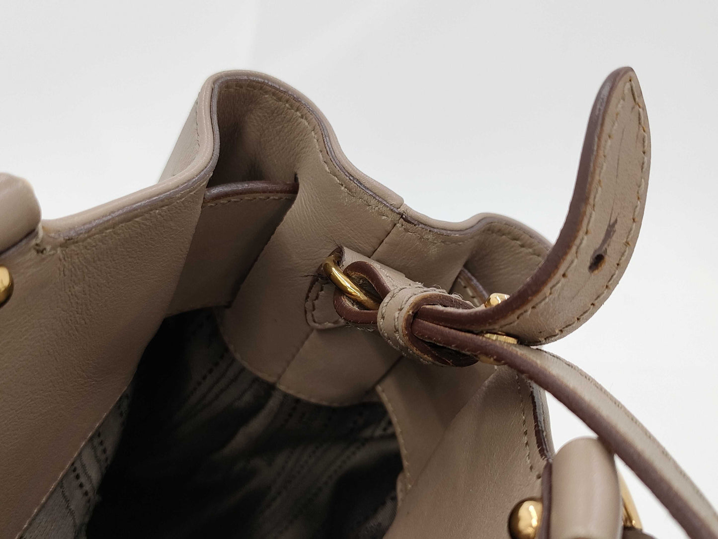 Salvatore Ferragamo Gancini Leather 2-Way Handbag