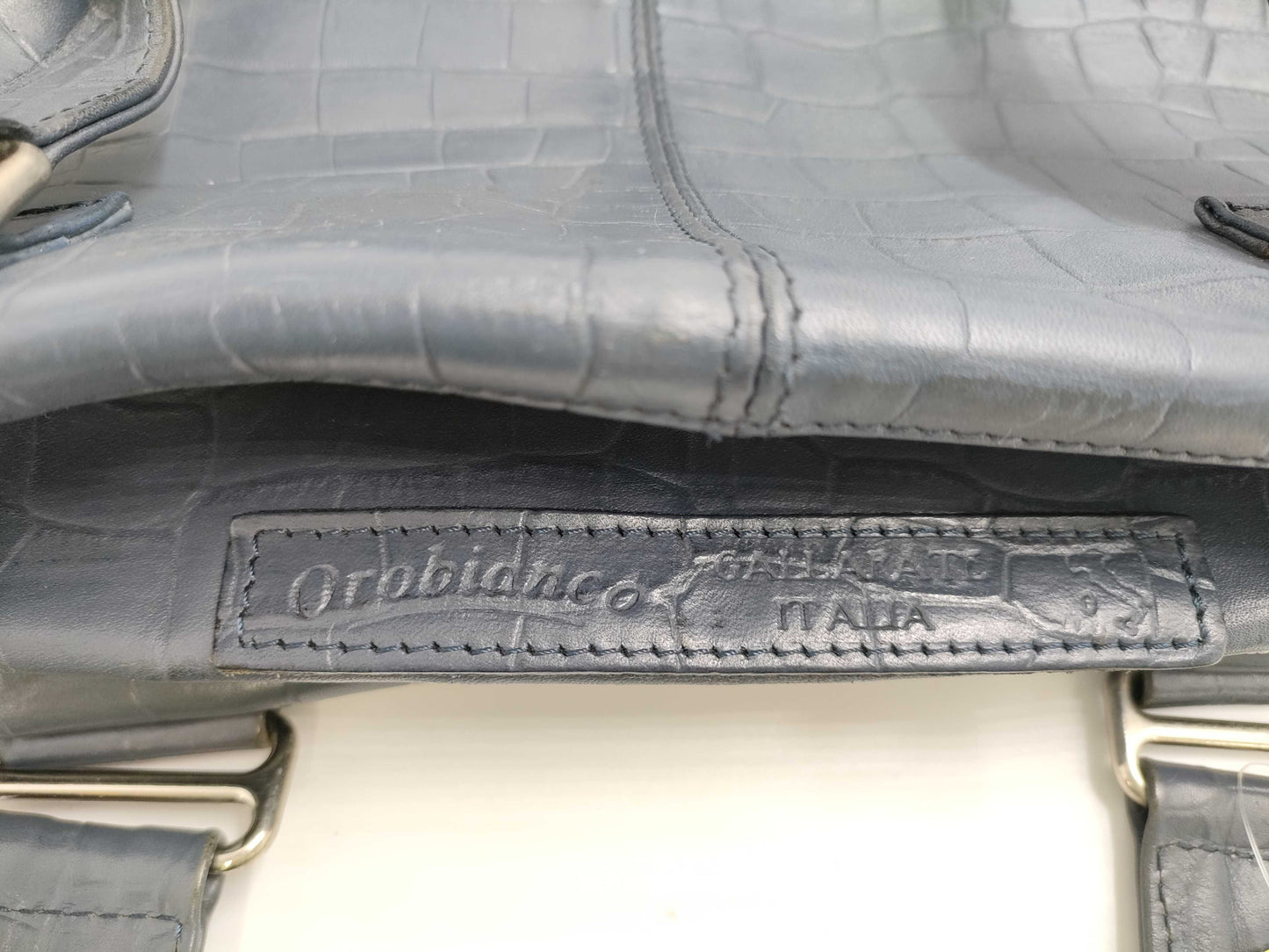 Orobianco Orobianco 20th Anniversary 2-Way Crocodile Leather Bag/Embossed Shoulder Bag