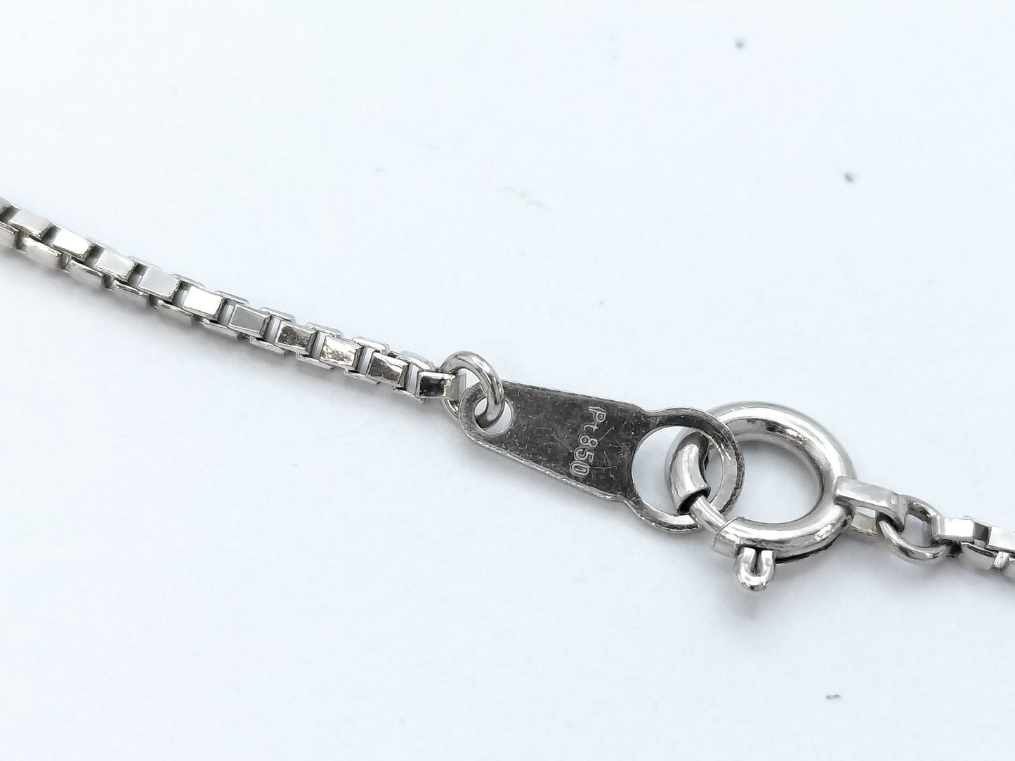 E0.67ct D0.60ct PT900/850 11.2g Necklace