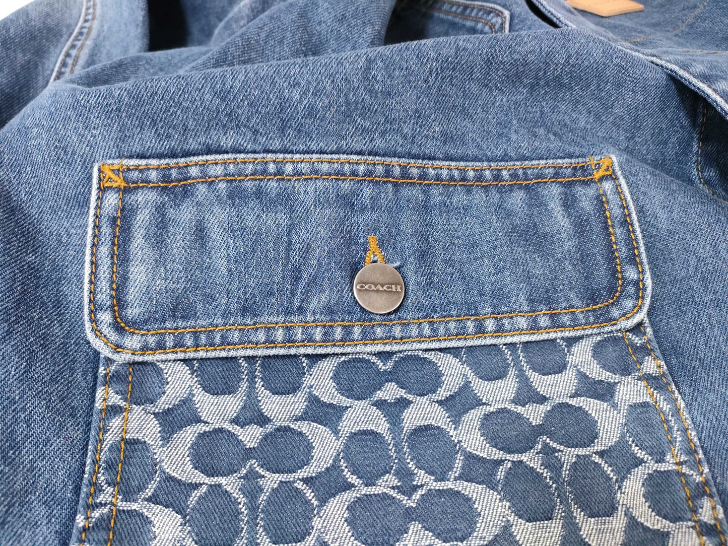 COACH denim jacket, size L, jacket