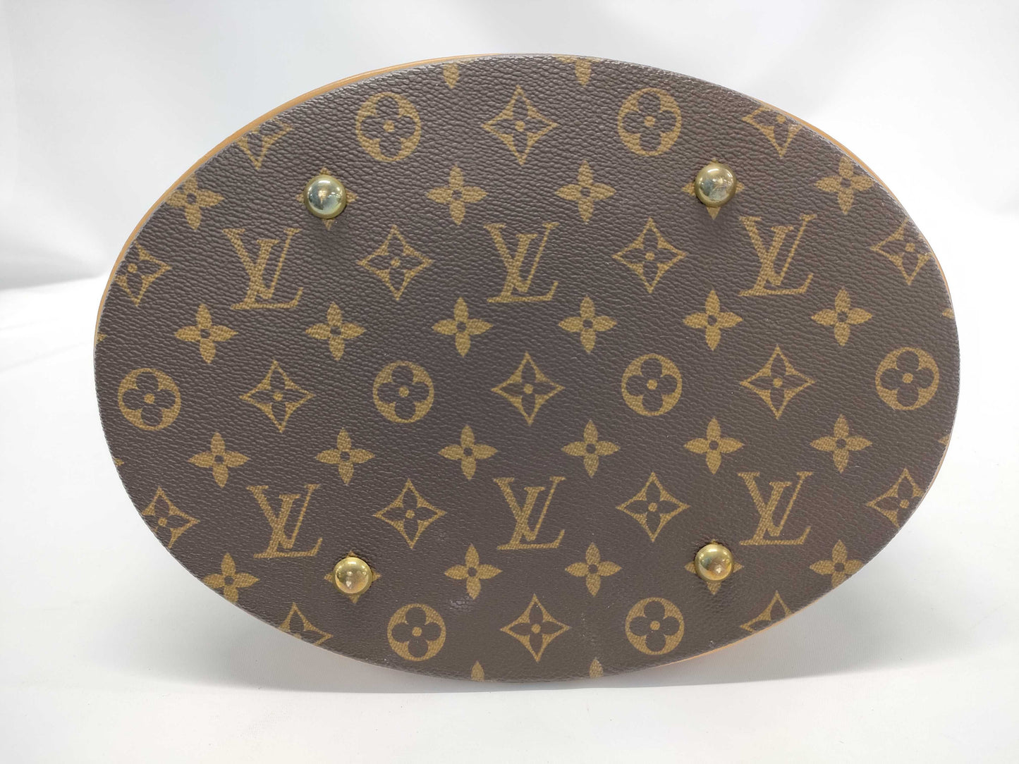 LOUIS VUITTON Monogram Bucket GM Tote Bag with Pouch