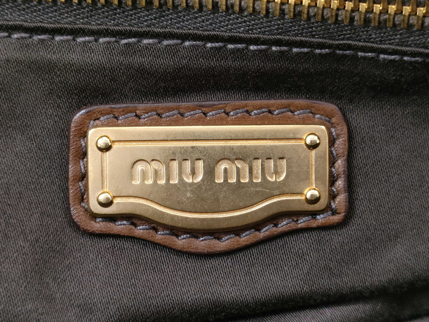 Miu Miu Leather 2-Way Handbag
