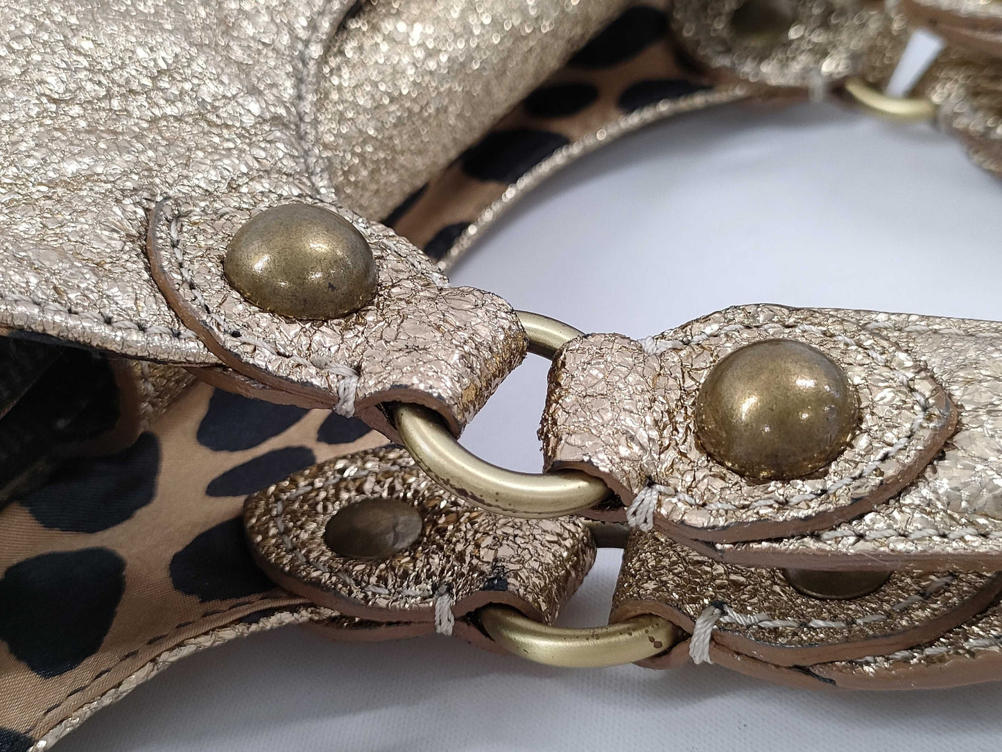 Moschino Mini Bag Gold Handbag