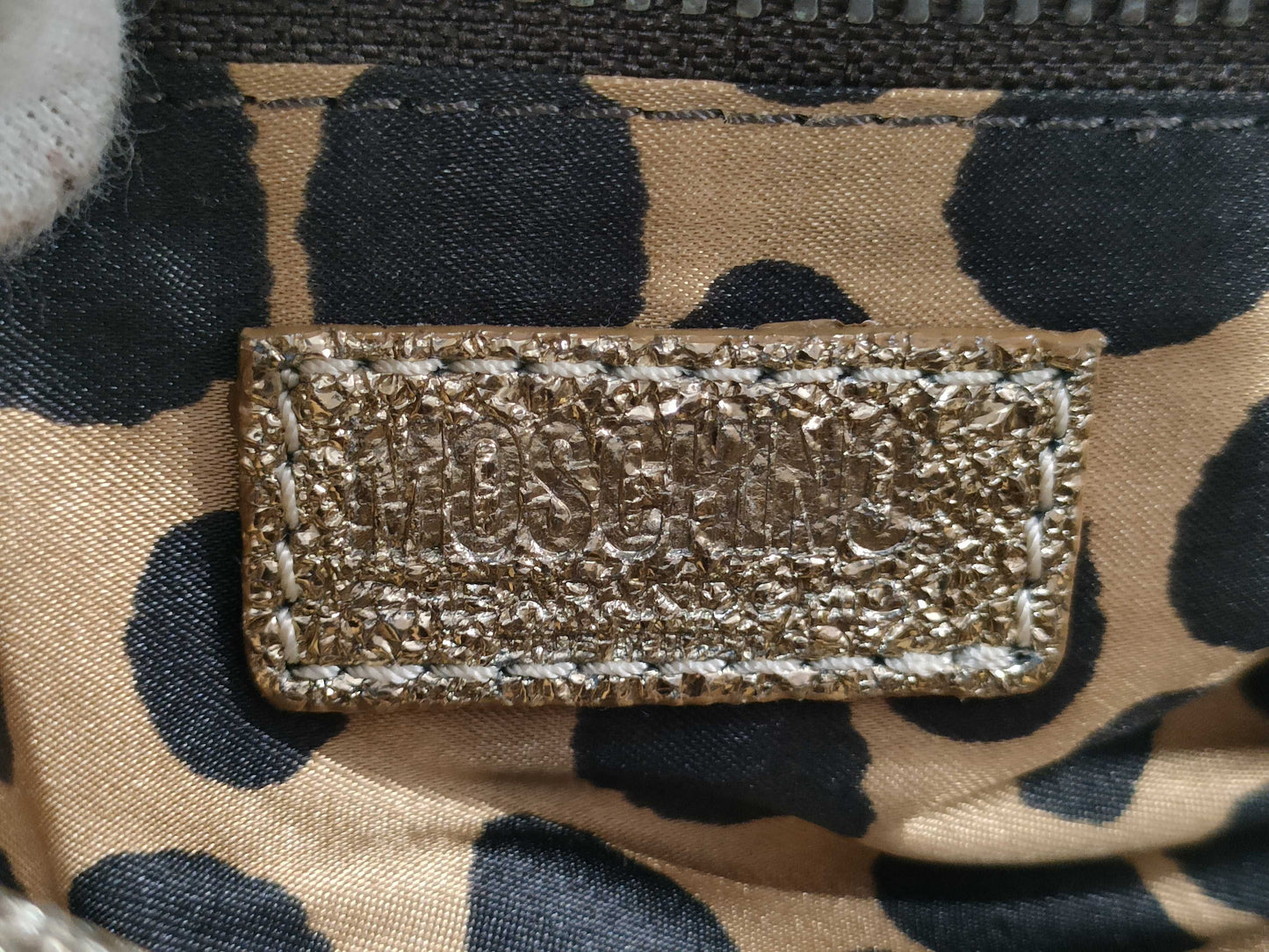 Moschino Mini Bag Gold Handbag