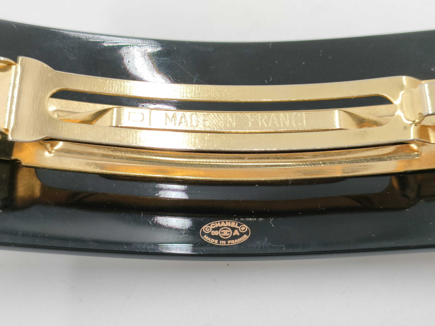 CHANEL 09 A Coco Mark Rhinestone Barrette Hair Accessory