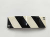 CHANEL 09A Stripe Coco Mark Barrette Hair Accessory