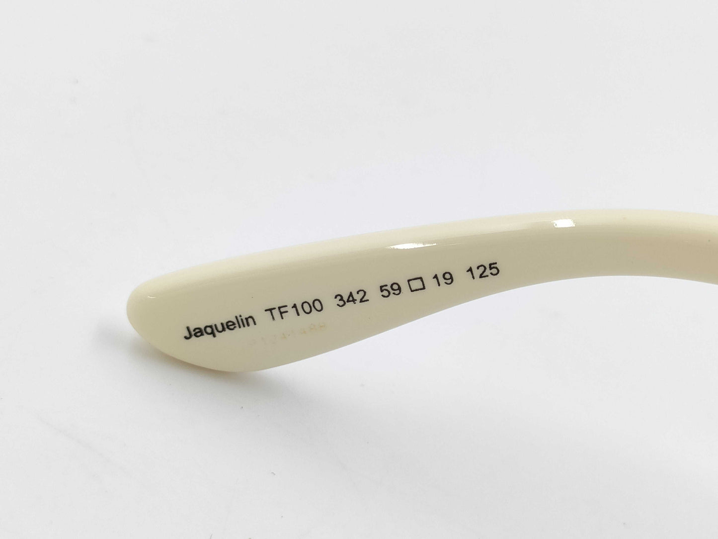 Tom Ford TF100 Jaclyn Plastic Sunglasses, Dark Brown x Ivory