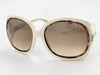 Tom Ford TF100 Jaclyn Plastic Sunglasses, Dark Brown x Ivory