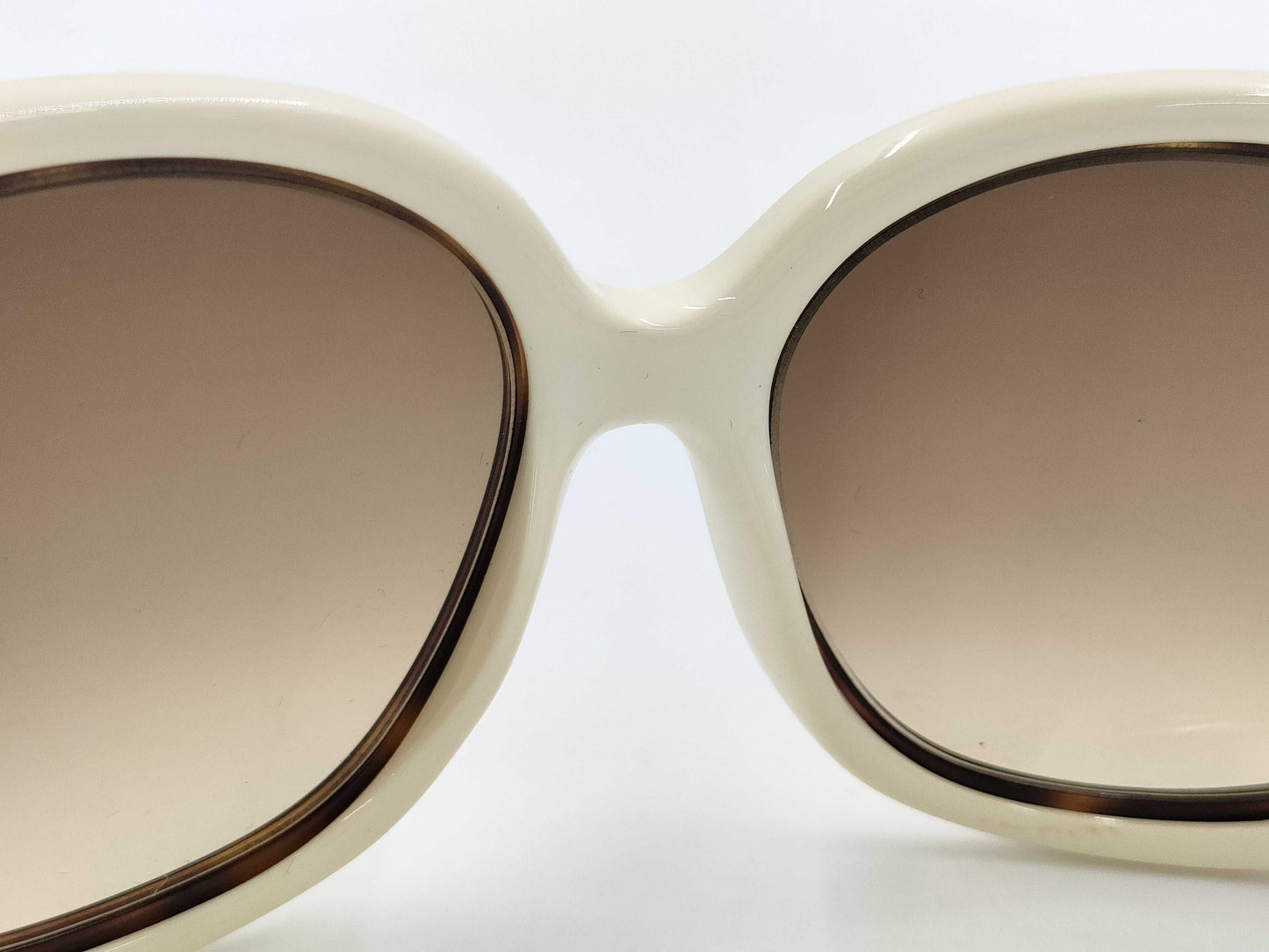Tom Ford TF100 Jaclyn Plastic Sunglasses, Dark Brown x Ivory