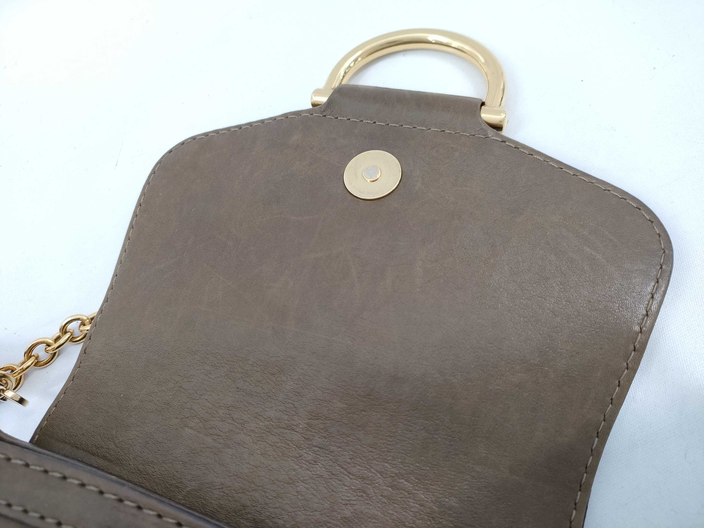 GUCCI Bamboo Chain Shoulder Bag with Fur 269927