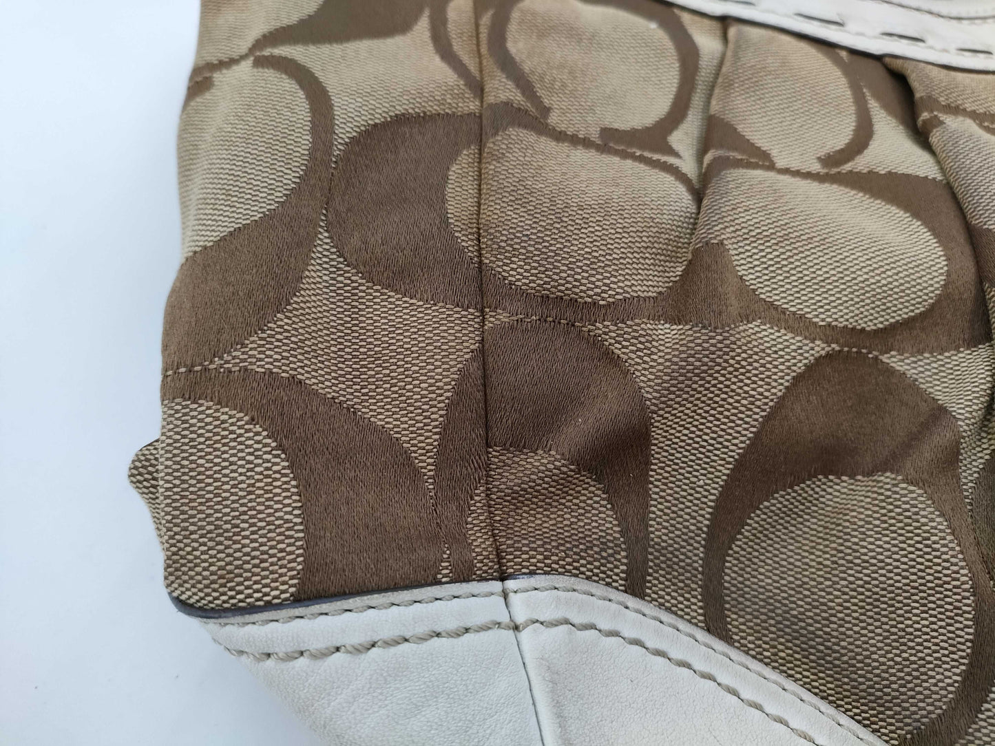COACH Signature/Leather Tote 3-Piece Tote Bag