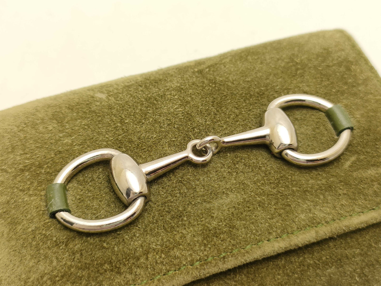 GUCCI Horsebit Key Case/Suede Key Case/Key Holder