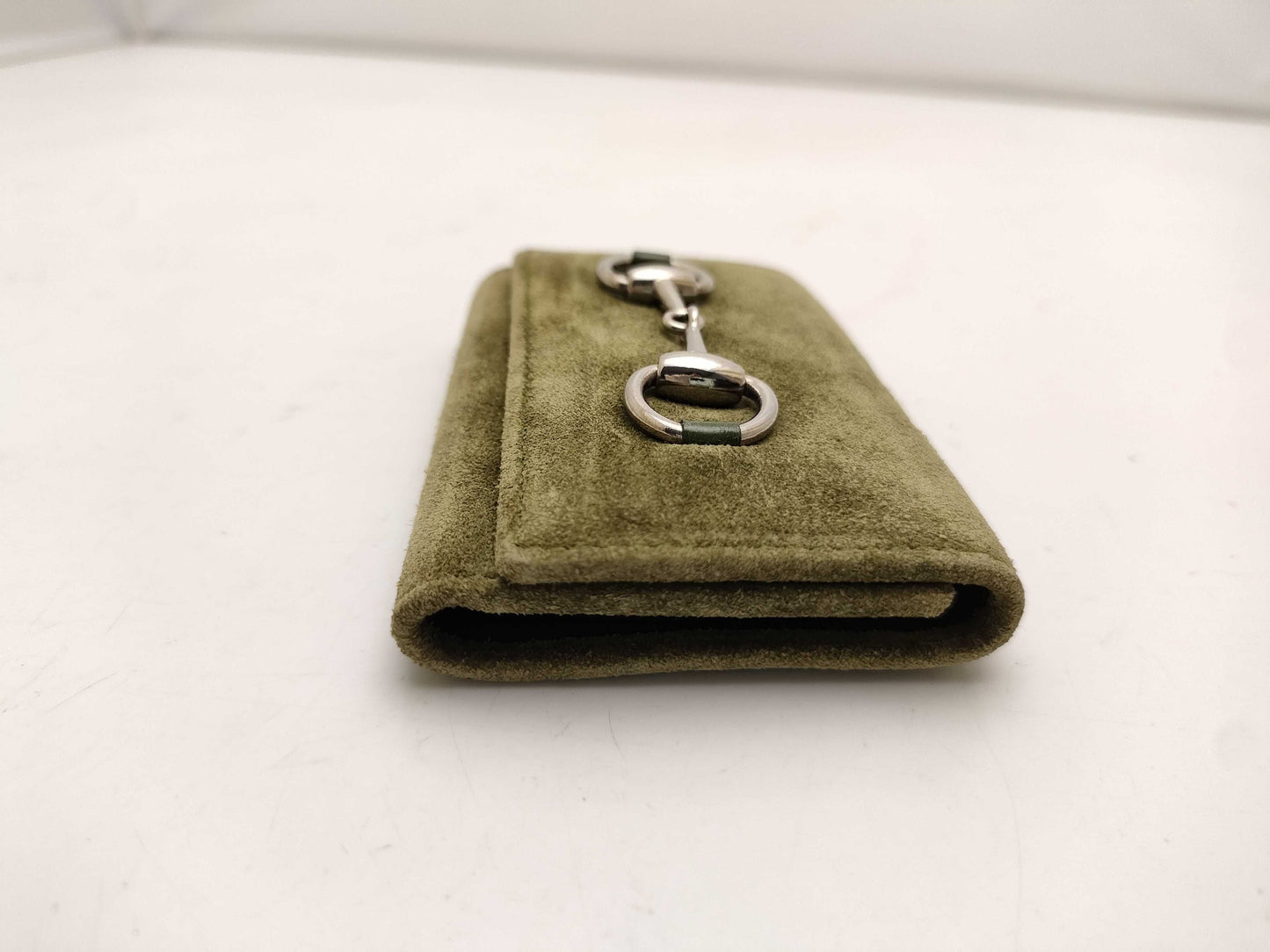 GUCCI Horsebit Key Case/Suede Key Case/Key Holder