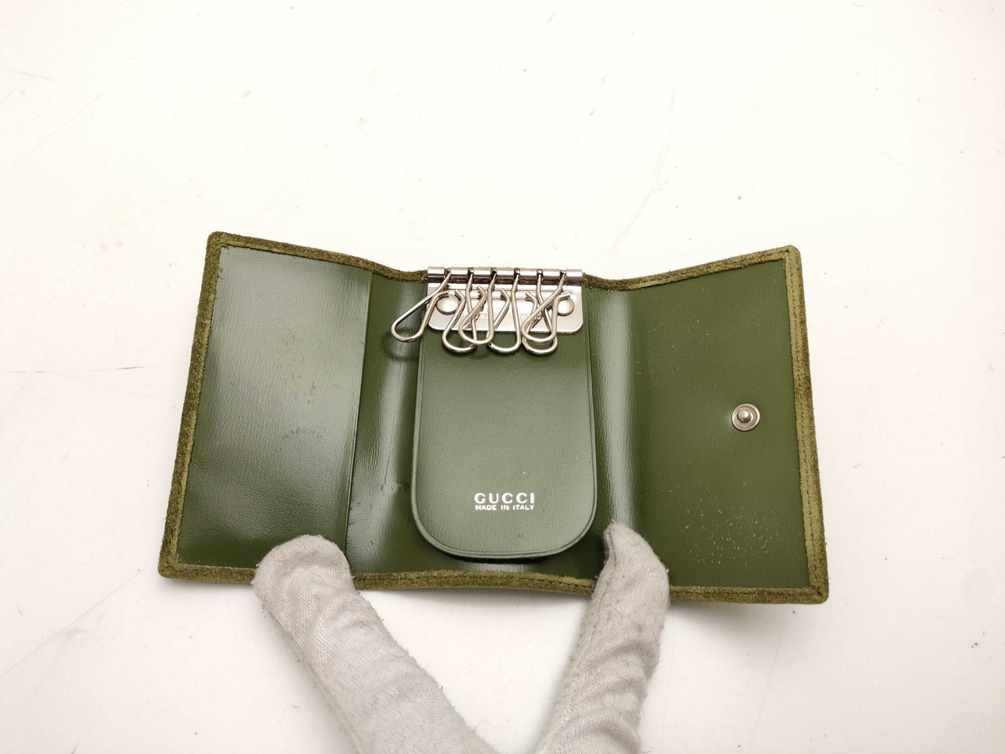 GUCCI Horsebit Key Case/Suede Key Case/Key Holder