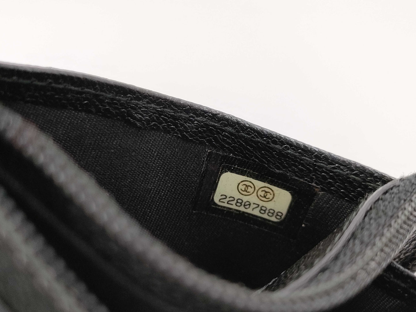 CHANEL Caviar Skin Coco Button Fragment Case, Card Case, 22 Series Coin Case