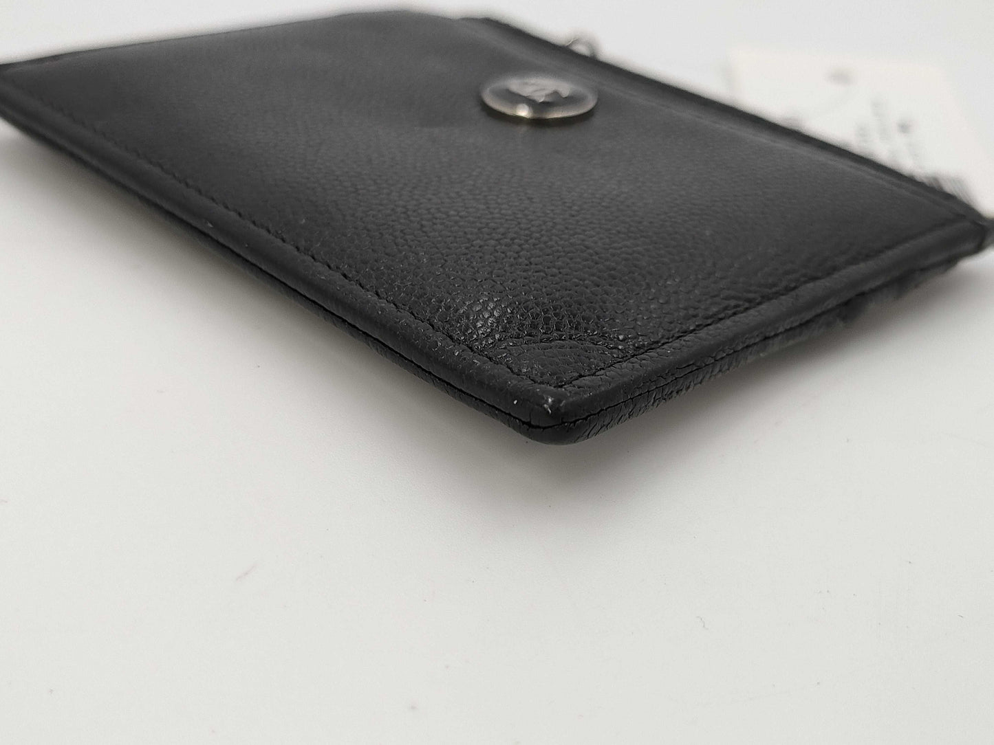 CHANEL Caviar Skin Coco Button Fragment Case, Card Case, 22 Series Coin Case