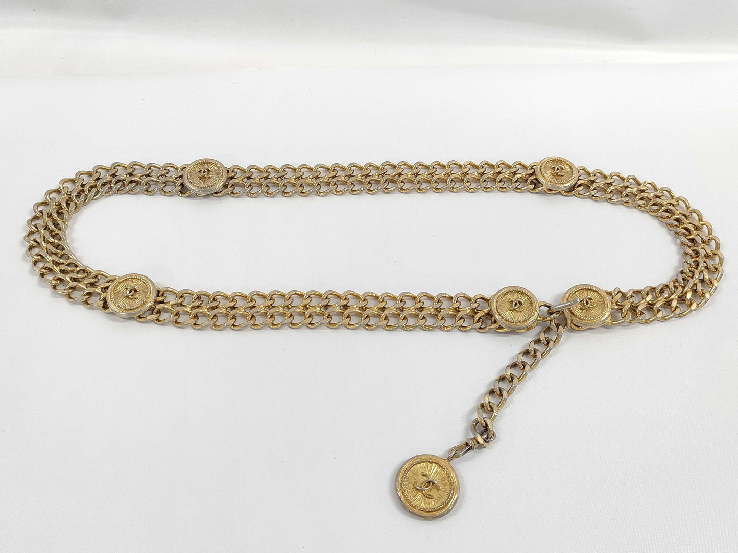 CHANEL Chain Belt Medallion Belt