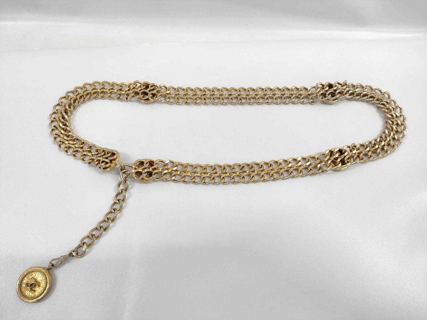 CHANEL Chain Belt Medallion Belt