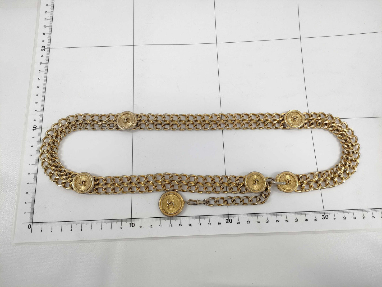 CHANEL Chain Belt Medallion Belt