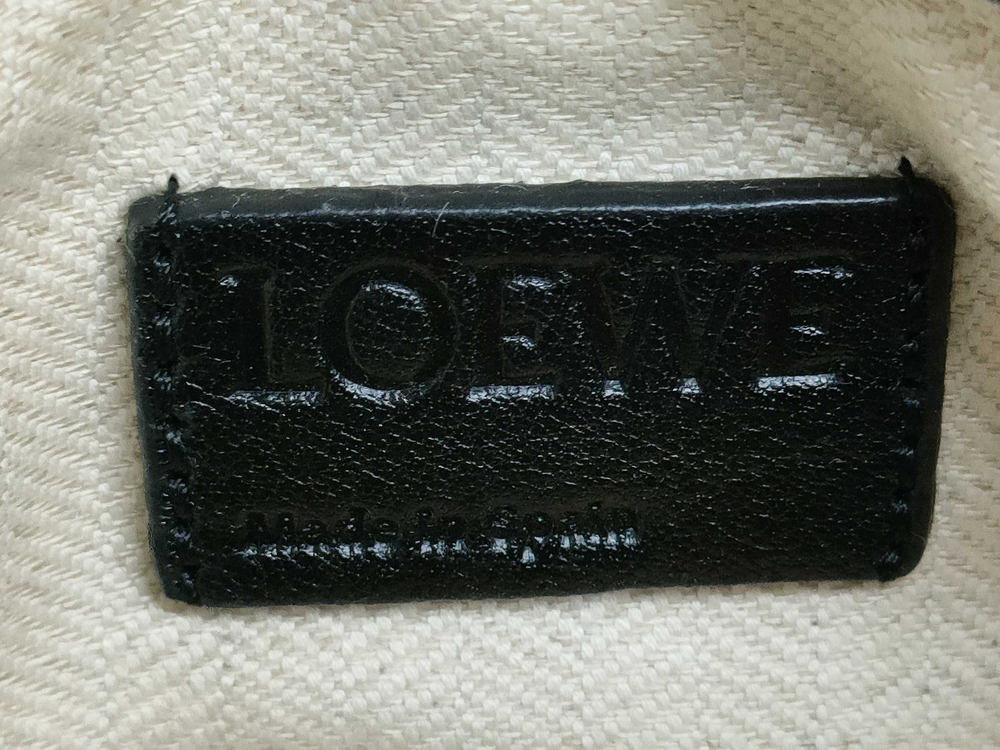 LOEWE Puzzle Edge Small Soft Grain Calfskin Navy Handbag