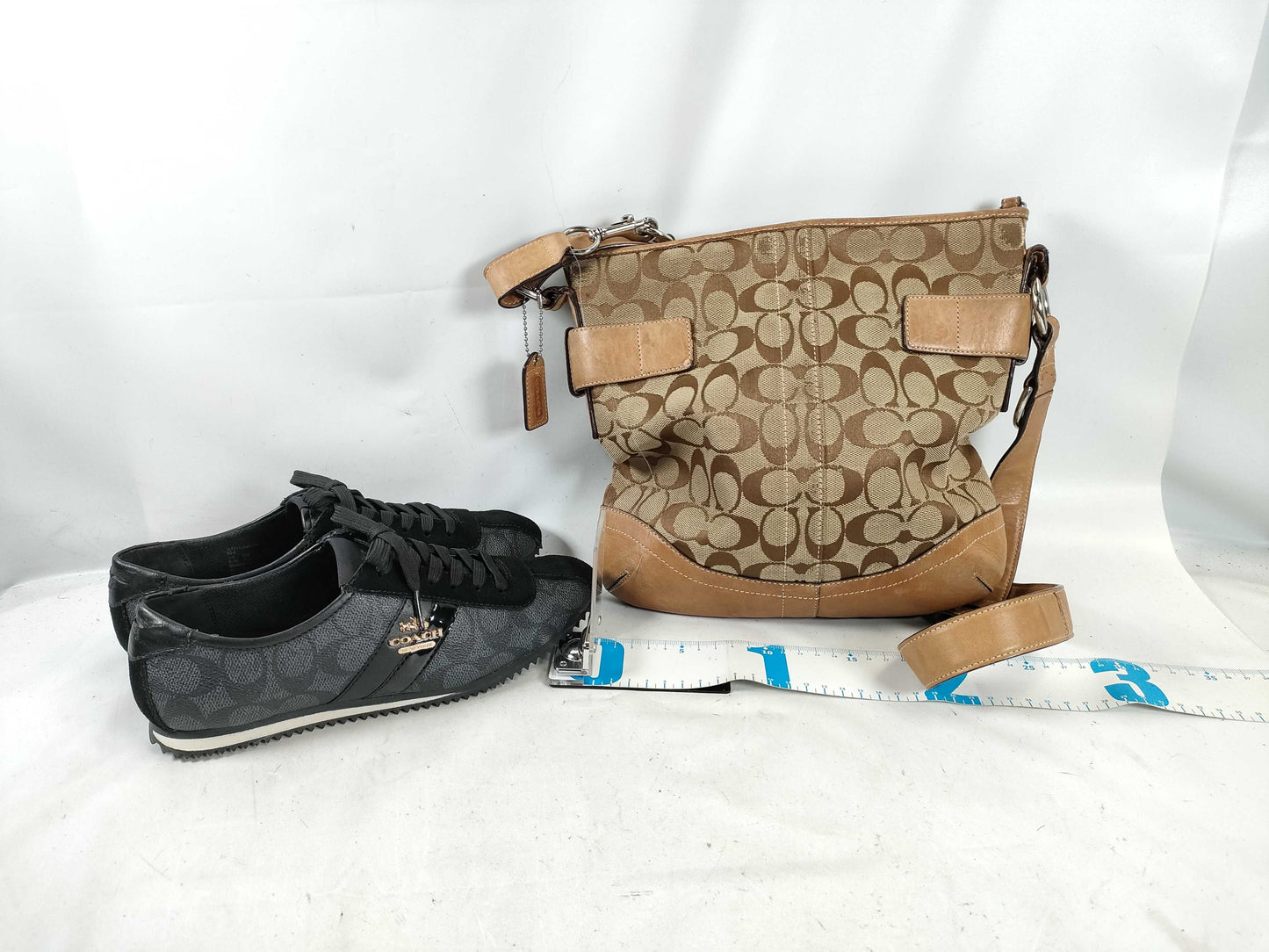 COACH Signature Shoulder Bag 3574, Sneakers and Shoulder Bag Set