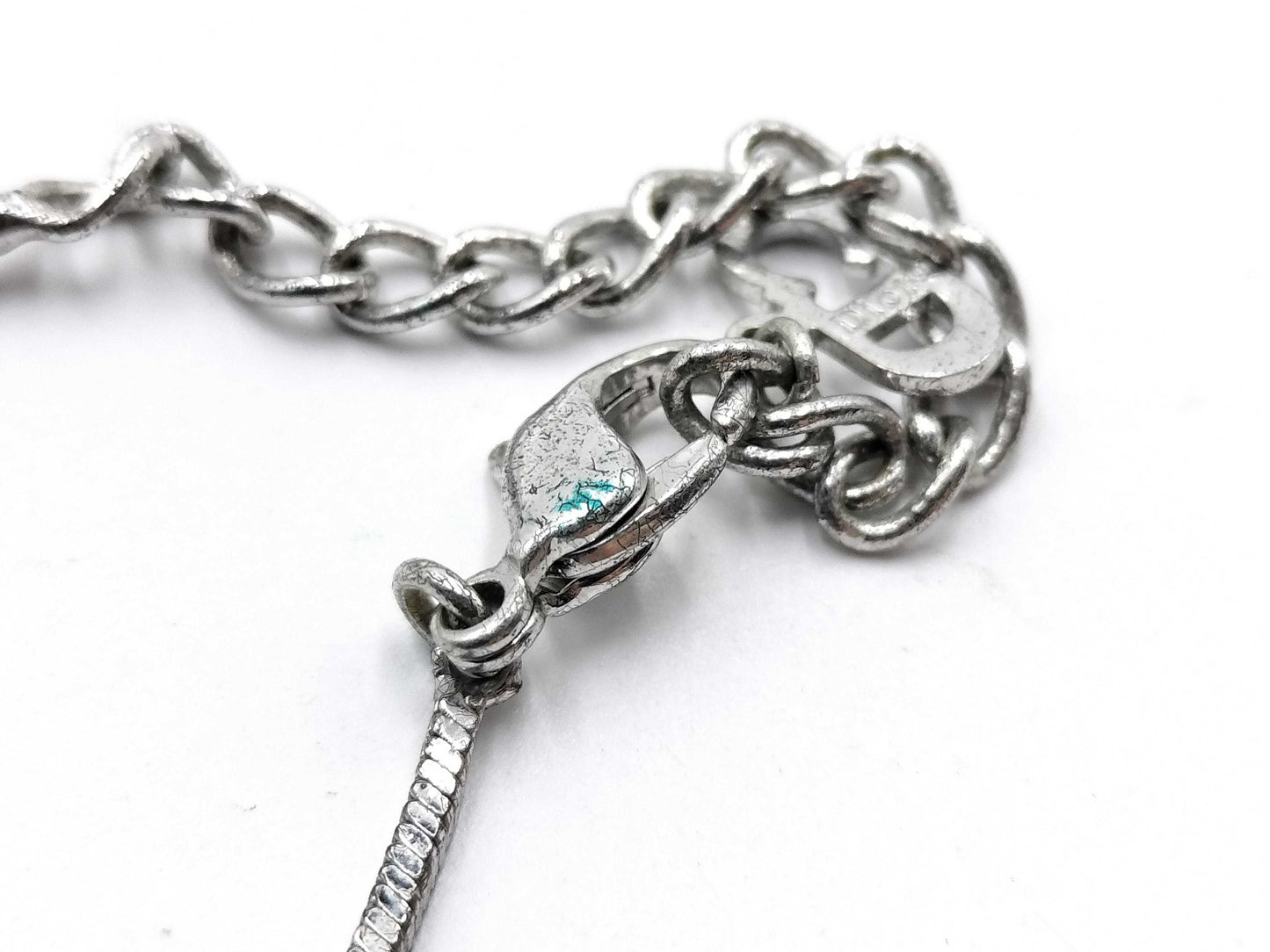 Dior Plate Logo Necklace Necklace