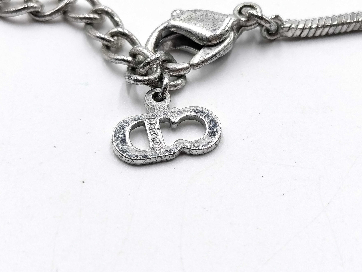Dior Plate Logo Necklace Necklace