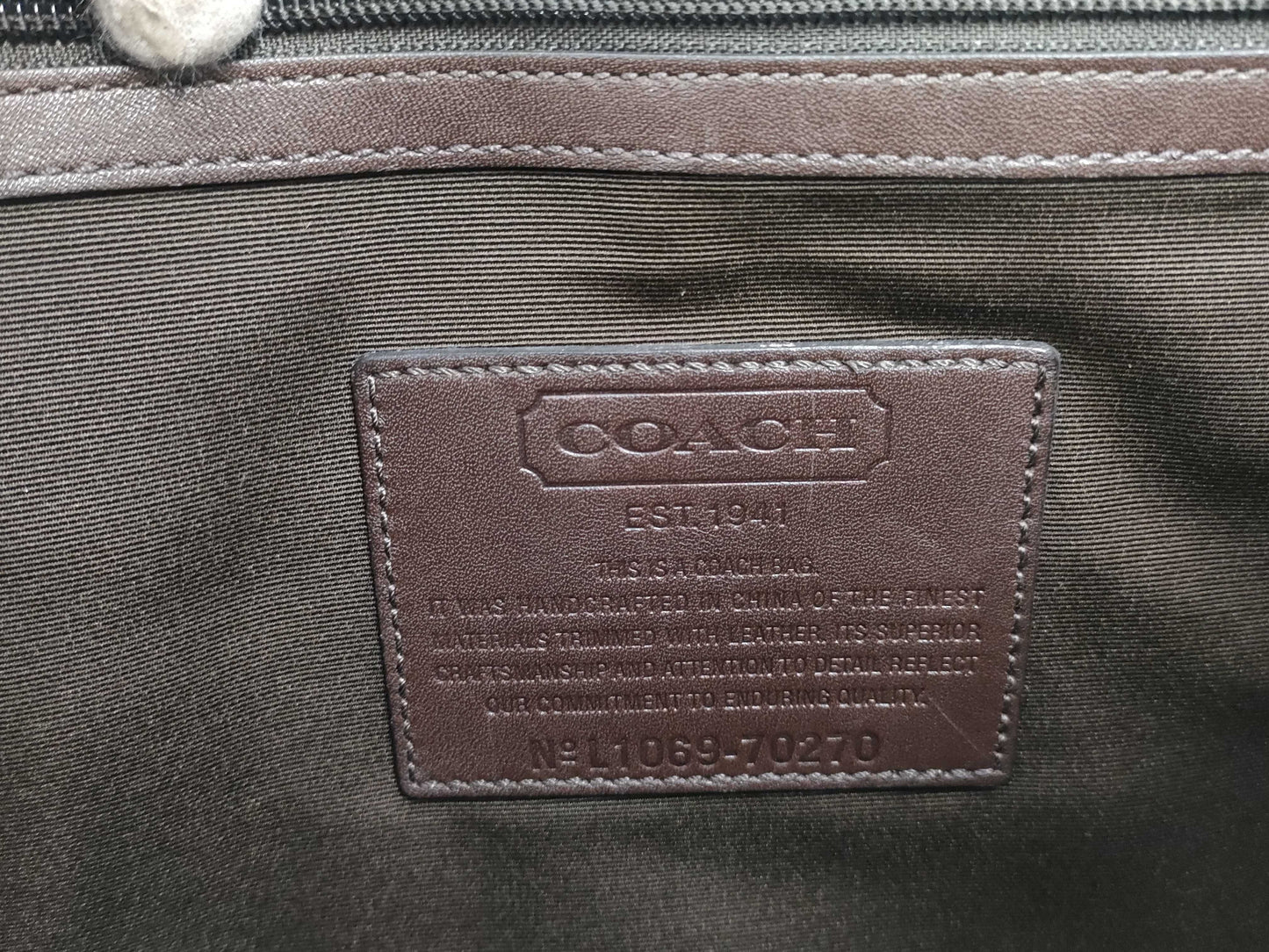 COACH Op Art Shoulder Bag