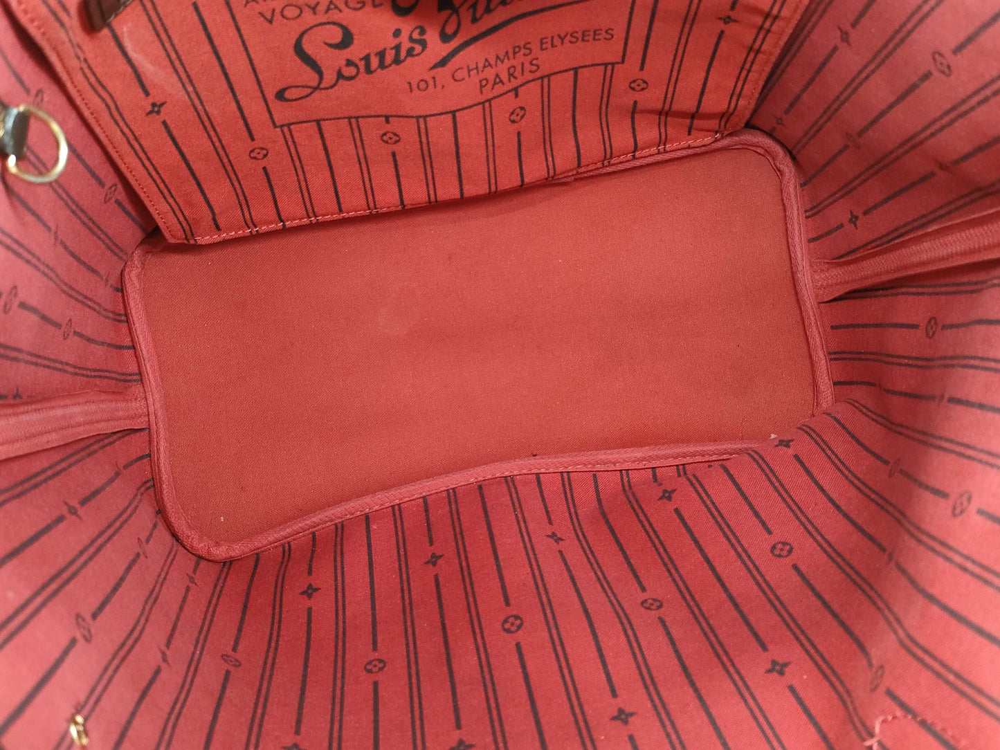 LOUIS VUITTON Damier N51105 Neverfull MM Tote Bag