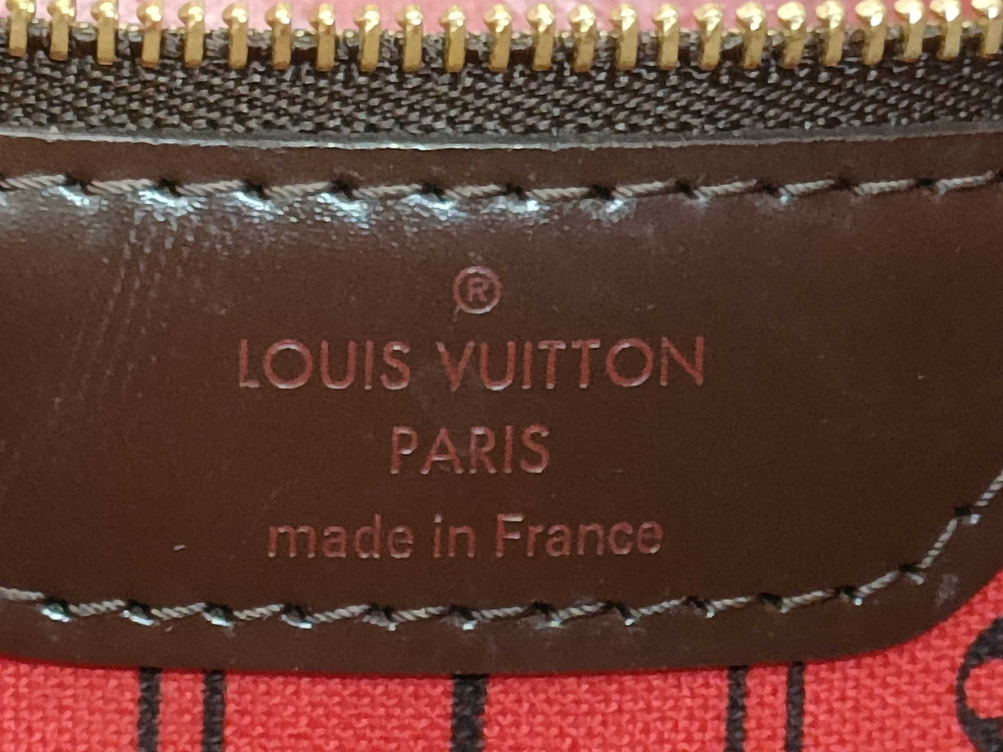LOUIS VUITTON Damier N51105 Neverfull MM Tote Bag