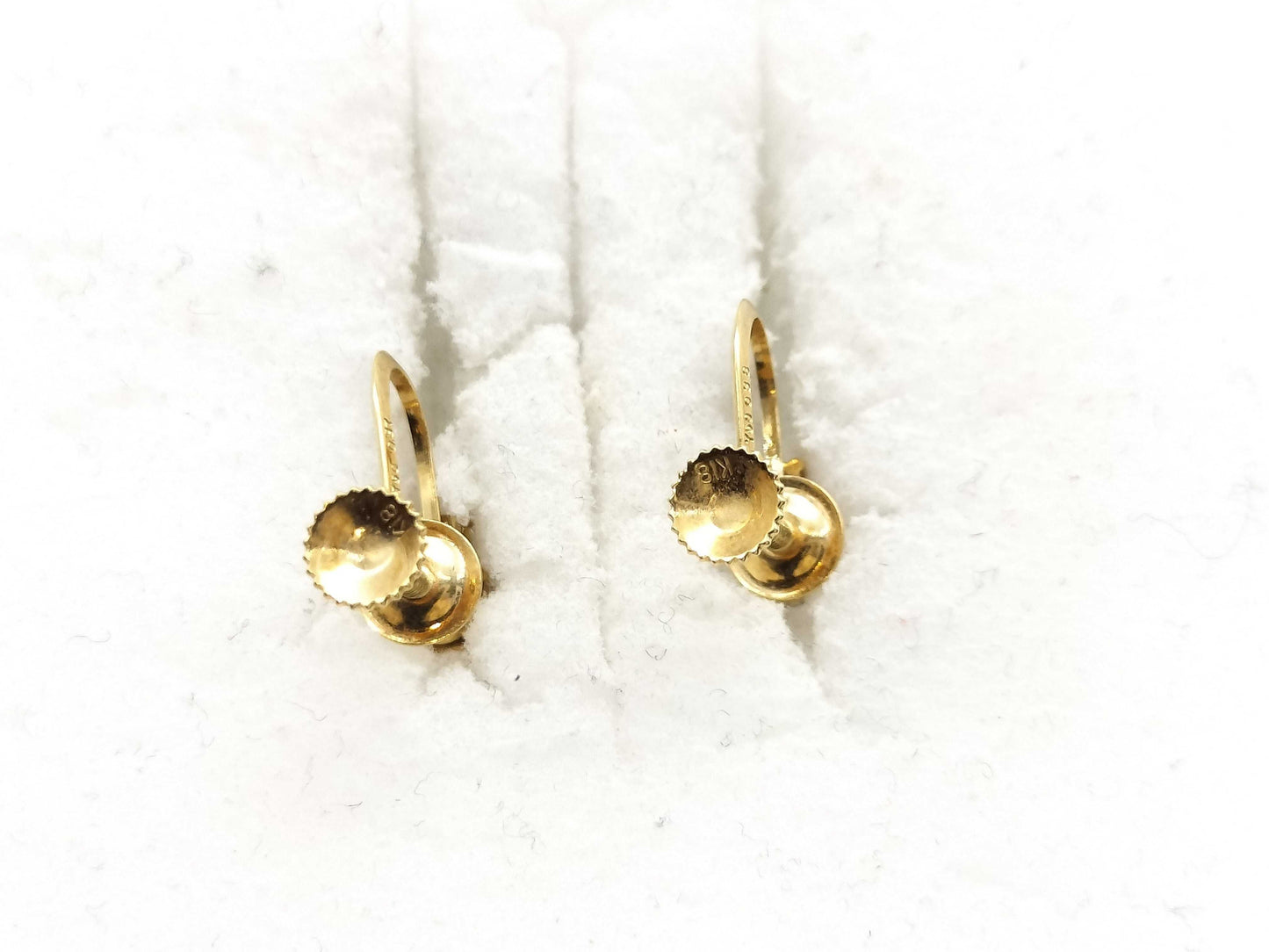 D 0.37ct/0.38ct K18 2.3g Earrings