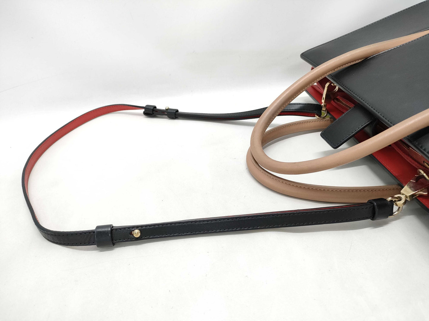 Christian Louboutin Leather/Studs 2-Way Shoulder Bag