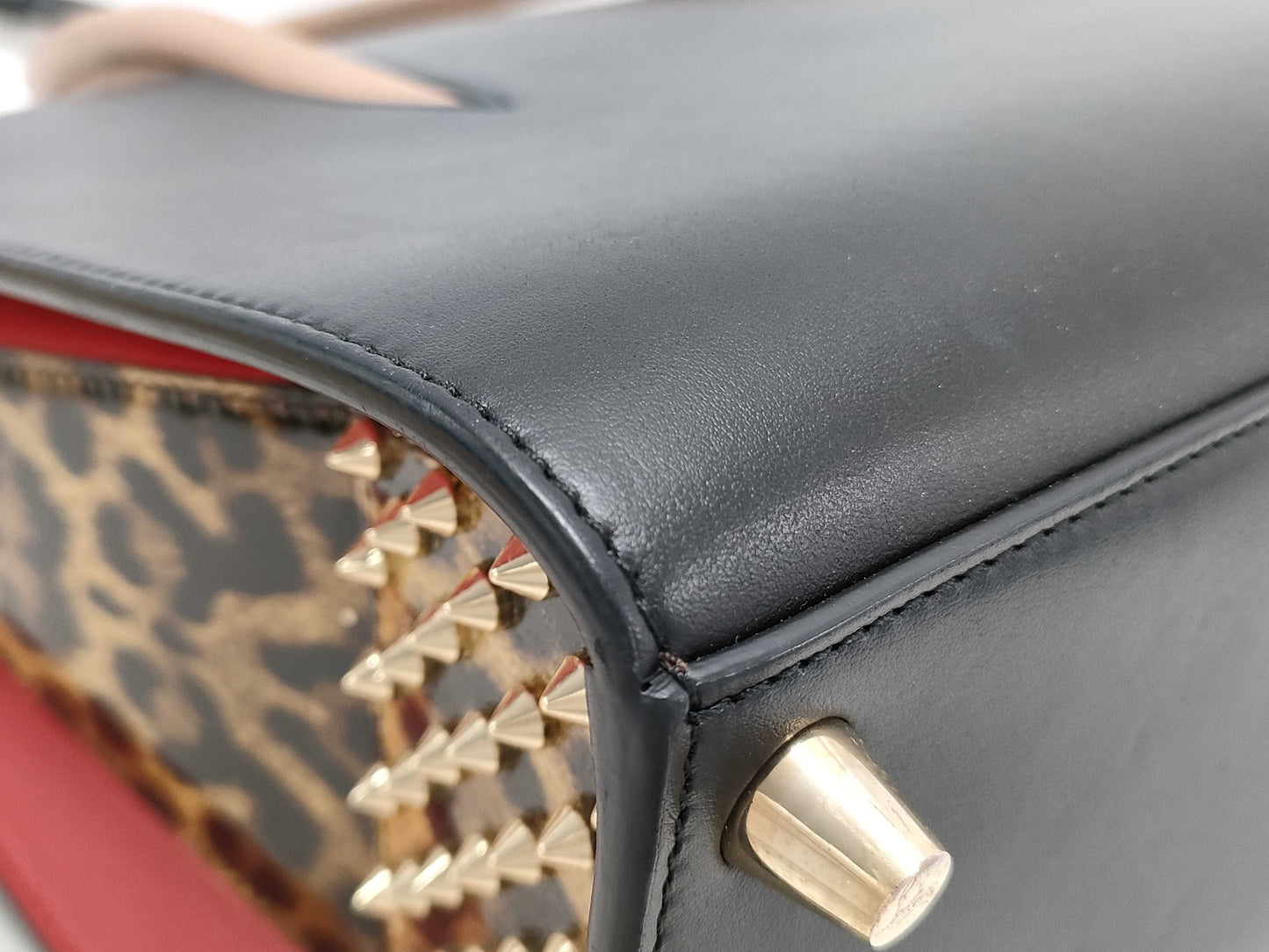 Christian Louboutin Leather/Studs 2-Way Shoulder Bag