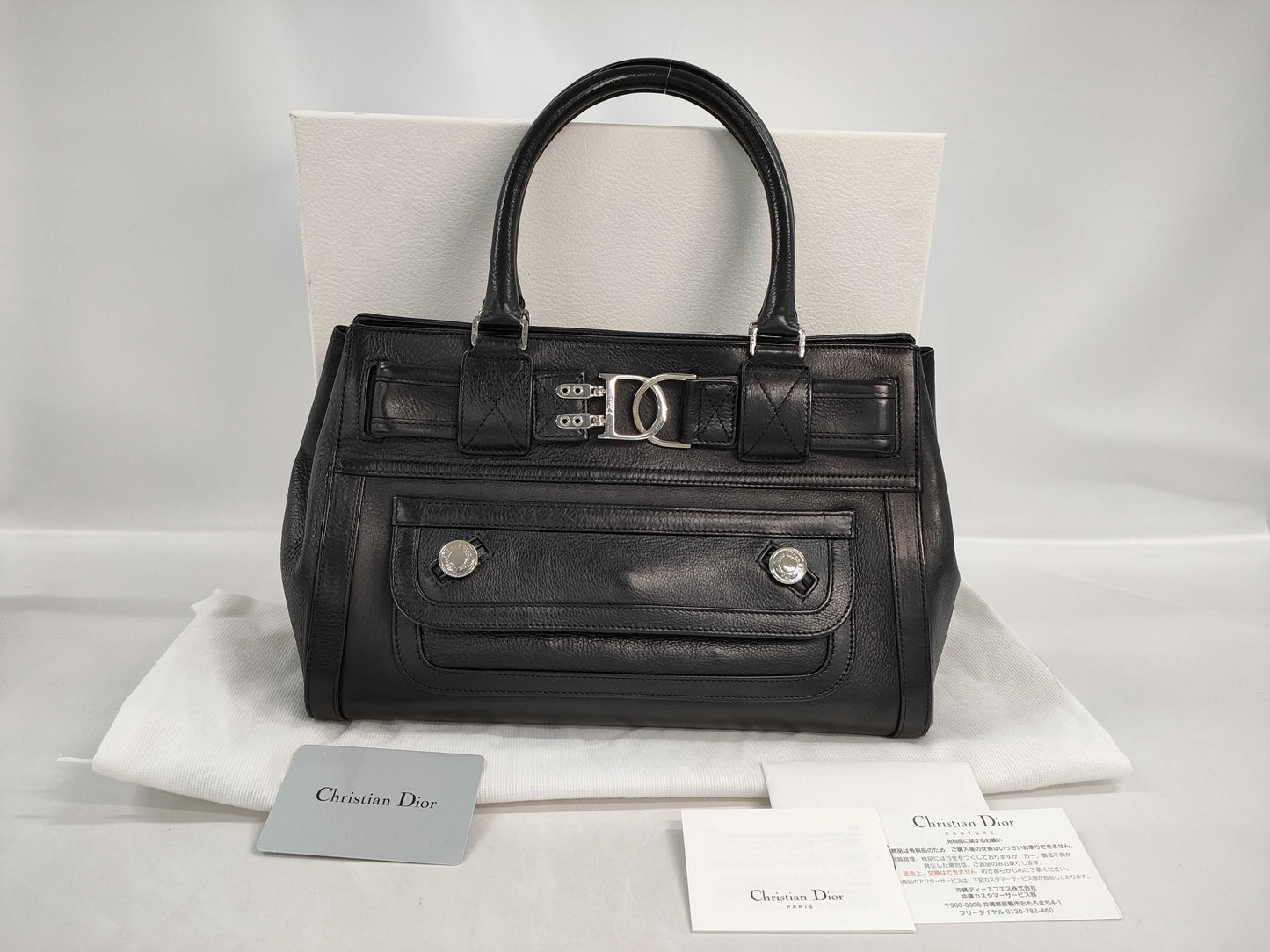Dior Leather Tote Handbag