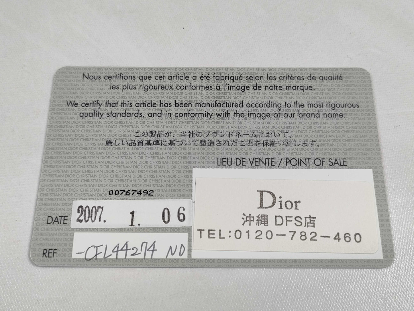 Dior Leather Tote Handbag