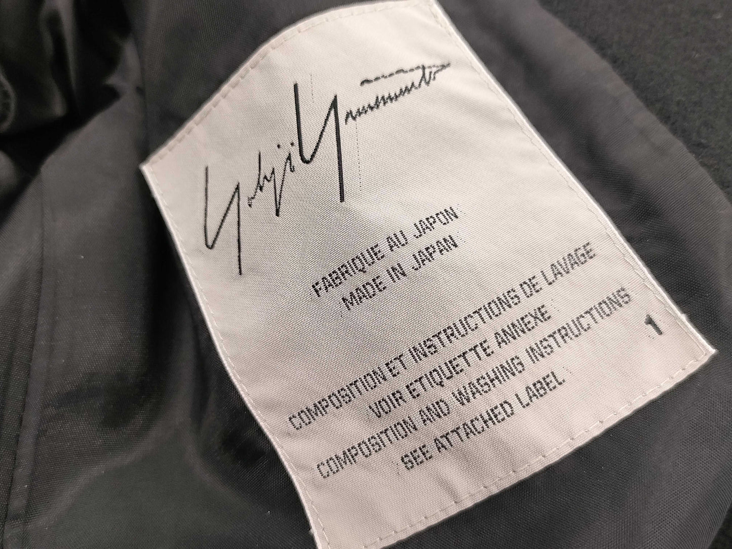 Yohji Yamamoto wool coat