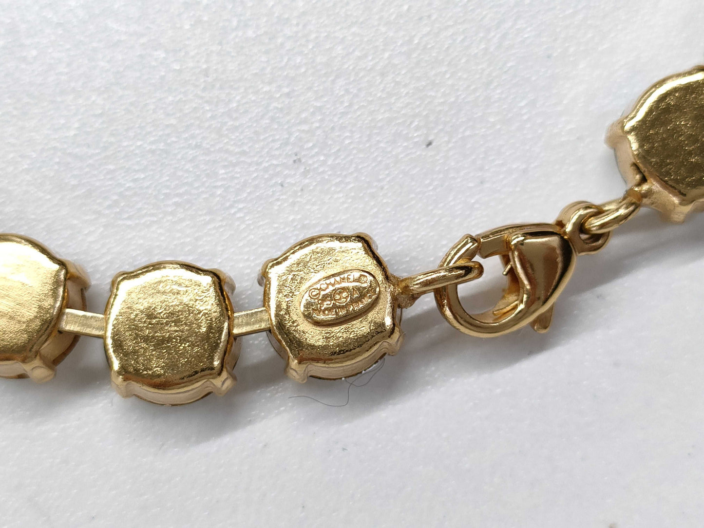CHANEL Bracelet 95A Stone Coco Mark Gold Bracelet/Bangle