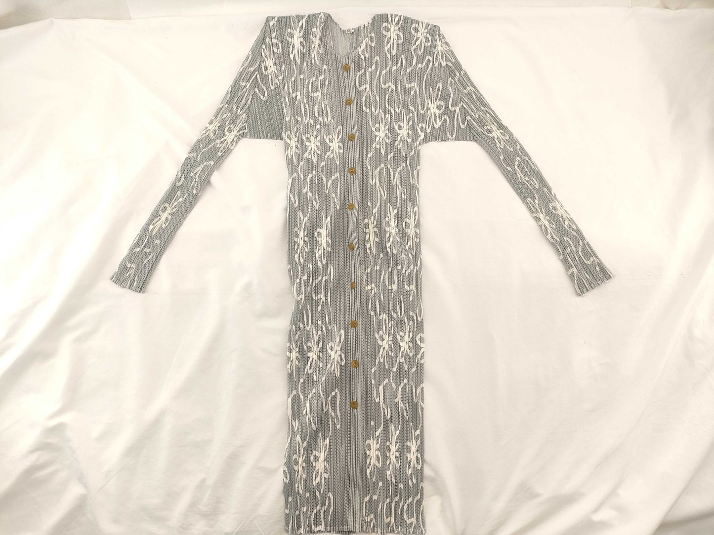 ISSEY MIYAKE Pleats Please Long Cardigan