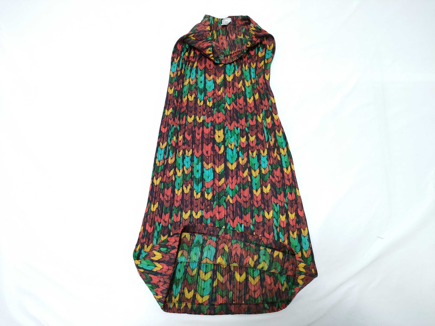 ISSEY MIYAKE Pleats Please knitted red long skirt