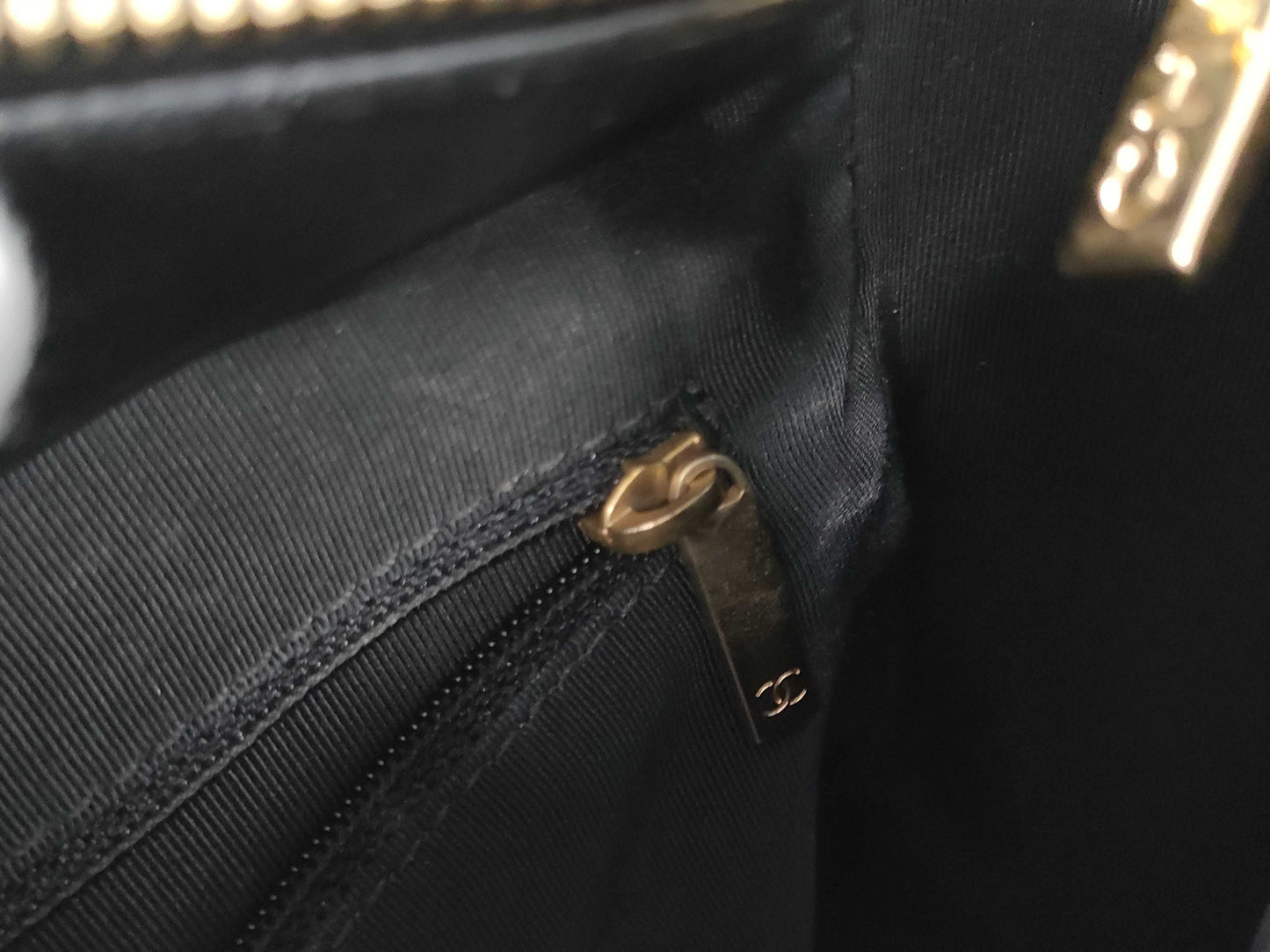 CHANEL Chocobar Lambskin Tote Handbag