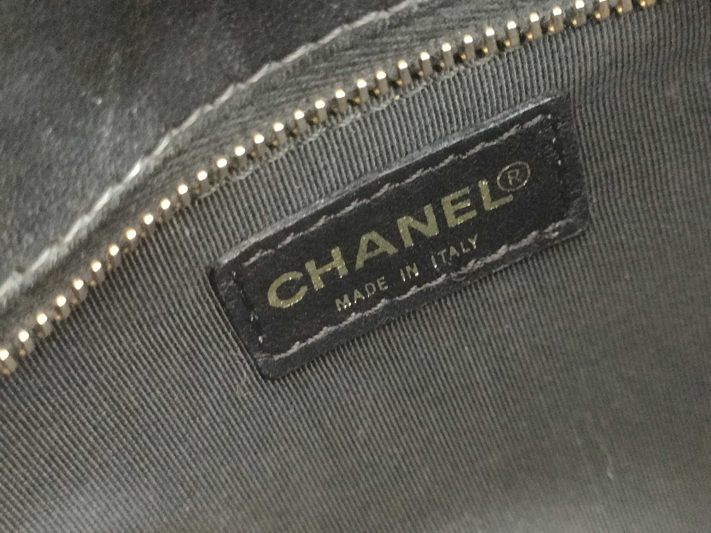 CHANEL Chocobar Lambskin Tote Handbag