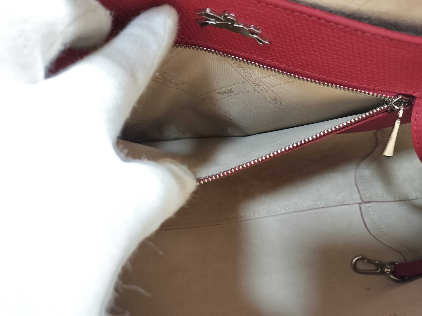 LONG CHAMP Leather 2-way Handbag