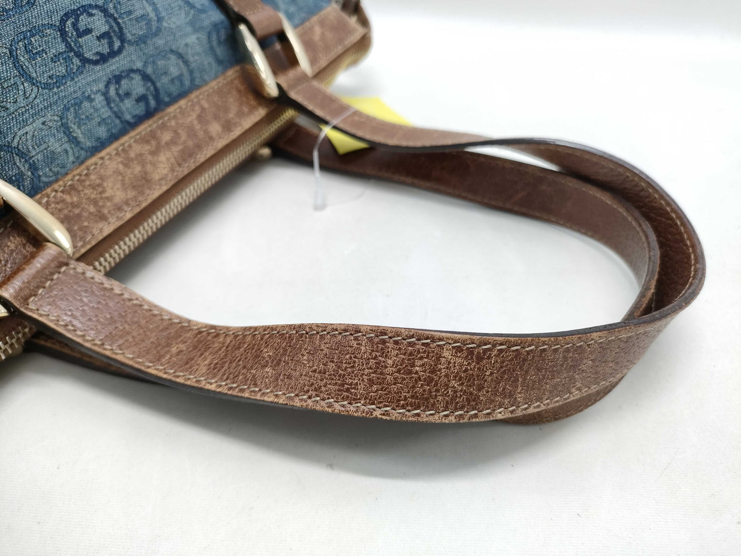 GUCCI Denim Interlocking Handbag 141471 Handbag