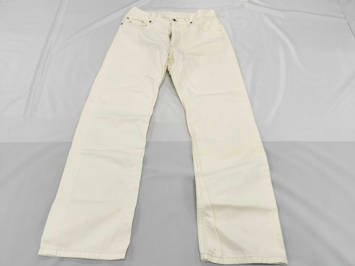 LOUIS VUITTON White Denim Pants