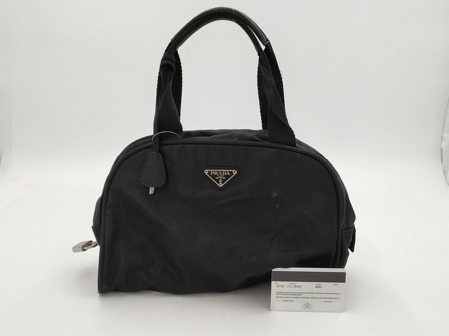PRADA Nylon B7567 Black Handbag